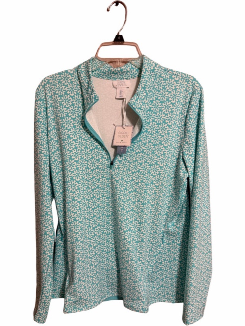 Sigrid Olsen 1/4 zip Golf and Tennis top - Picture 1 of 4